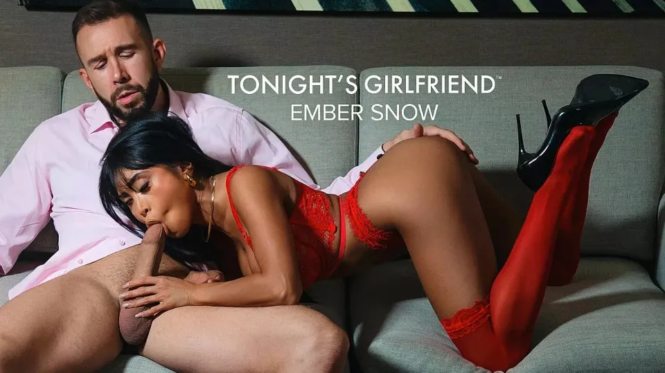 Tonights Girlfriend - Busty Asian Ember Snow gives fan a lap dance before having him fuck her brains out Ft. Ember Snow