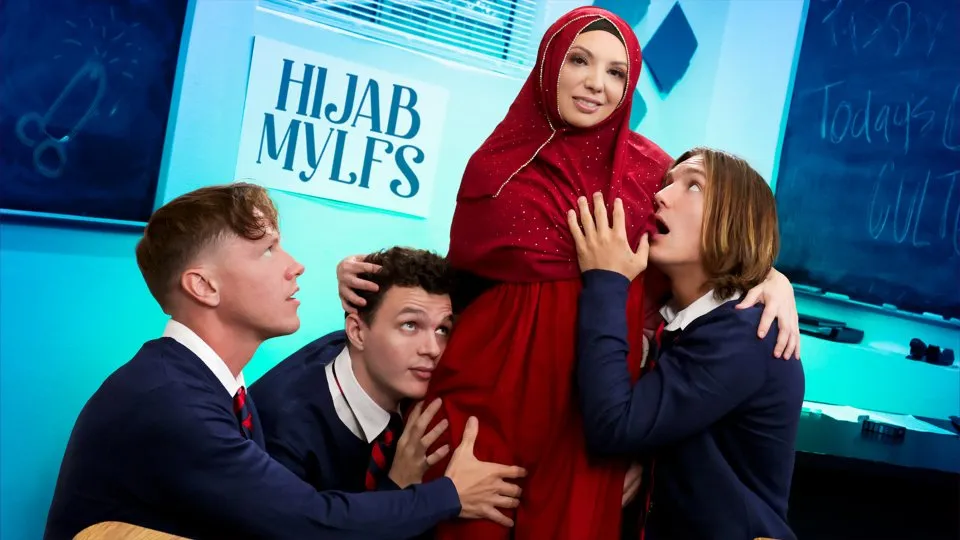 Hijab Mylfs - It Takes a Real Woman to Please Three Cocks At Once Ft. Kiki Daire