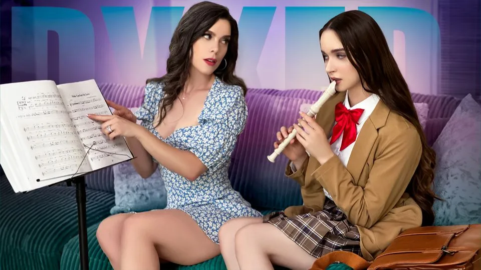 Dyked - Lesbian Fantasy: I Think My Music Teacher Wants to Fuck Me Ft. Hazel Moore, Nicole Emma Vaunt