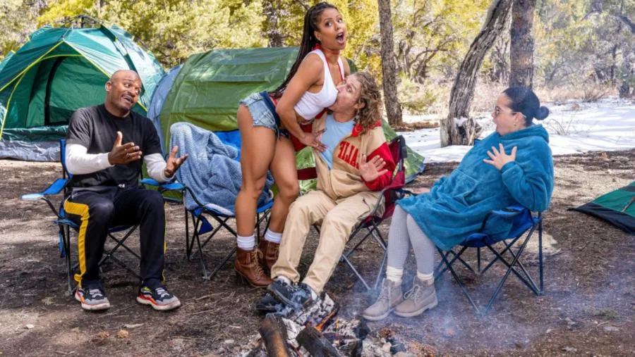 Brazzers Exxtra - Camping Fuck Buddies Ft. Kira Noir