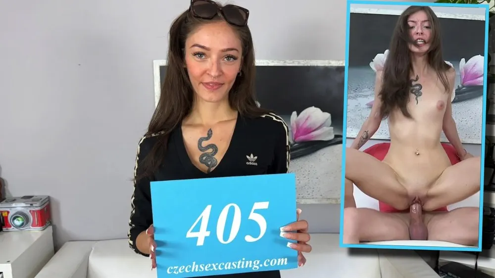 Czech Sex Casting - Skinny brunette slut makes the most of a casting fuck Ft. Becky California